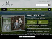 Tablet Screenshot of irishlifeandlore.com